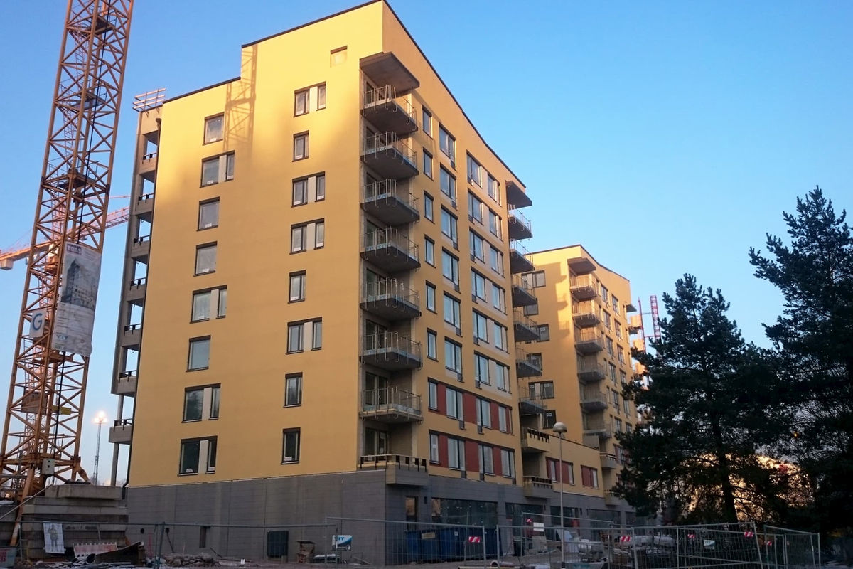Graniiti, Tampere, Soome – hoone Betoneksi raudbetoonelementidest